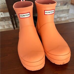 Hunter Women’s Orange Rain Boots